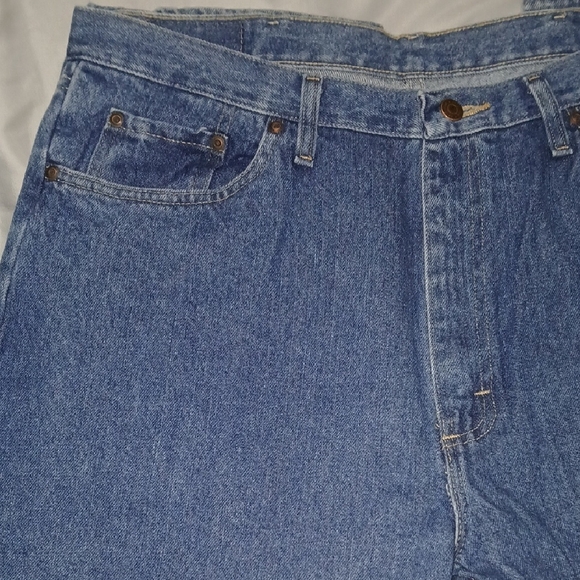 Wrangler Men's 38X38 Regular Fit Blue Jeans - Picture 8 of 13